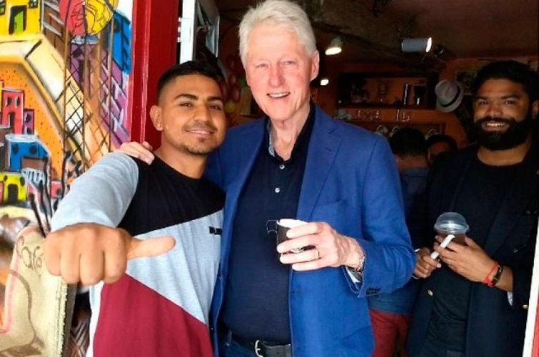 Chota y Bill Clinton / Foto: Yoe Suárez