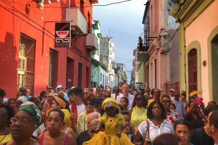 Procesión por Día de la Virgen de la Caridad del Cobre. La Habana, 8 de septiembre. Foto: Mónica Baró.