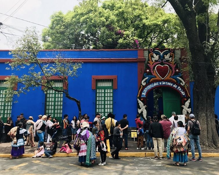 Casa de Frida Khalo en Coyoacán, México