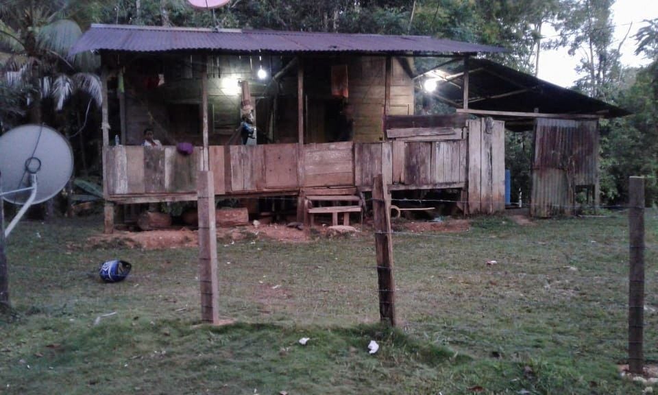 Casa donde Rodolfo estuvo por una noche en Centroamérica 