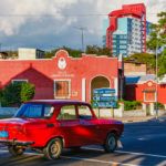 Postcards of Santiago de Cuba: Hotel Santiago de Cuba and vecinity.