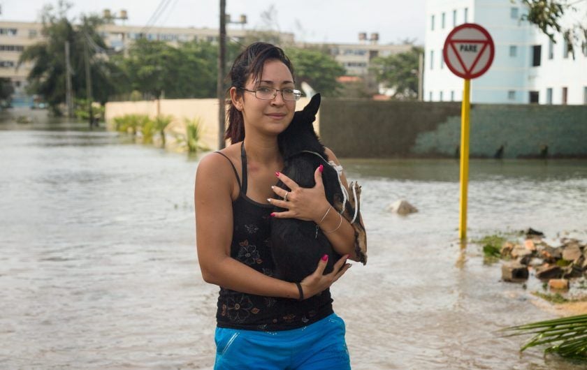 Evelyn Sosa. Huracán Irma. La Habana, septiembre de 2017.