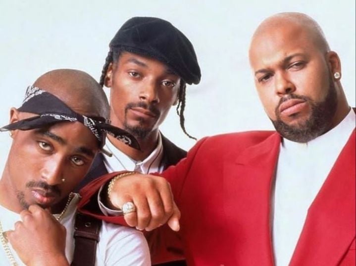 Snoop Dogg, Suge Knight y 2pac / Foto: Internet