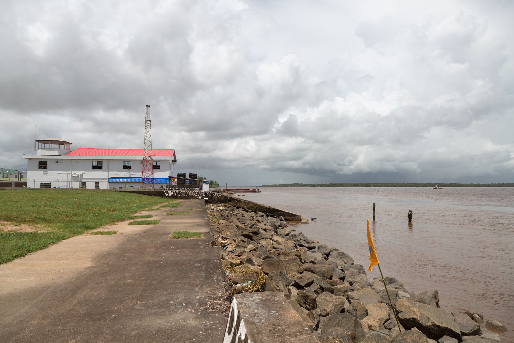 Desembocadura del río Demerara. Georgetown, Guyana / Foto: Evelyn Sosa
