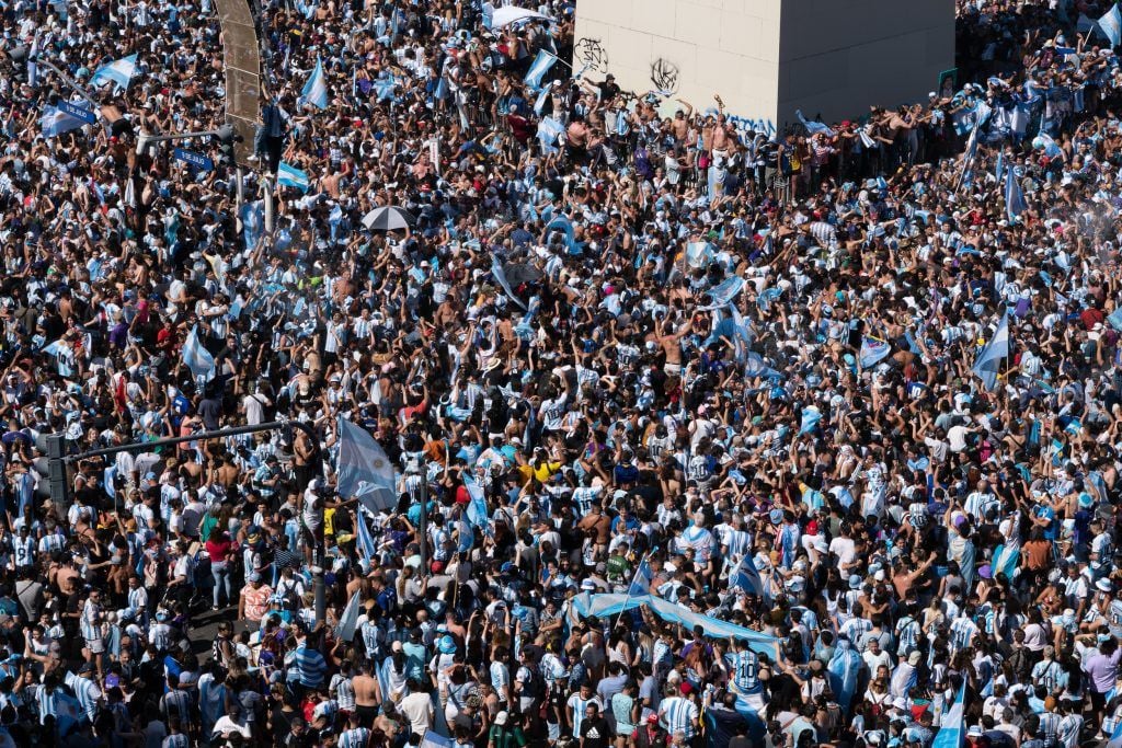 Buenos Aires, 18 de diciembre de 2022. Argentina gana su tercera Copa del Mundo. / Foto: Igal Albala