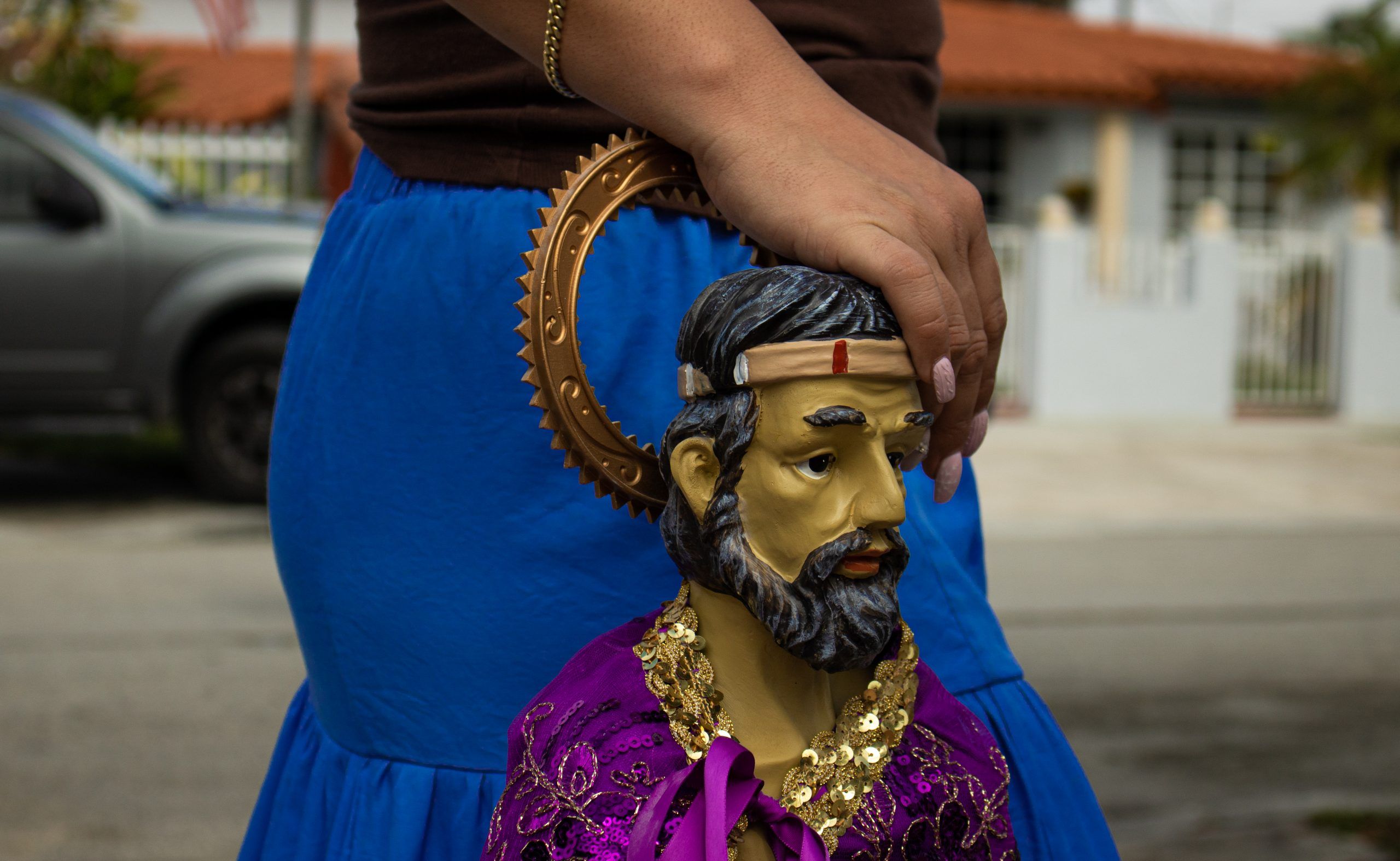Peregrinación por San Lázaro en Miami / Foto: Mauricio Mendoza
