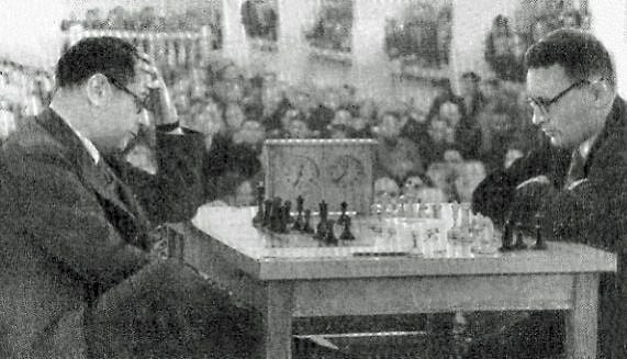 Capablanca versus Botvinnik en Moscú, 1936 / Foto: Vía www.sovietchess.com