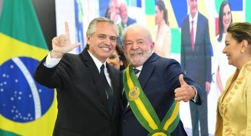 Alberto Fernández y Luis Inácio Lula da Silva / Foto tomada de X