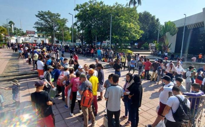 Migrantes en Tapachula