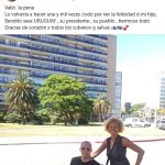 Captura de agradecimiento de Balbina Ponce Matías al llegar a Uruguay