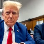 Donald Trump durante su juicio en Nueva York