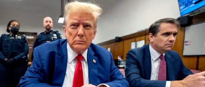 Donald Trump durante el juicio en Nueva York, mayo de 2024