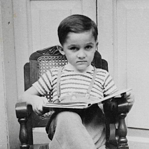 Reinaldo García Ramos en su infancia