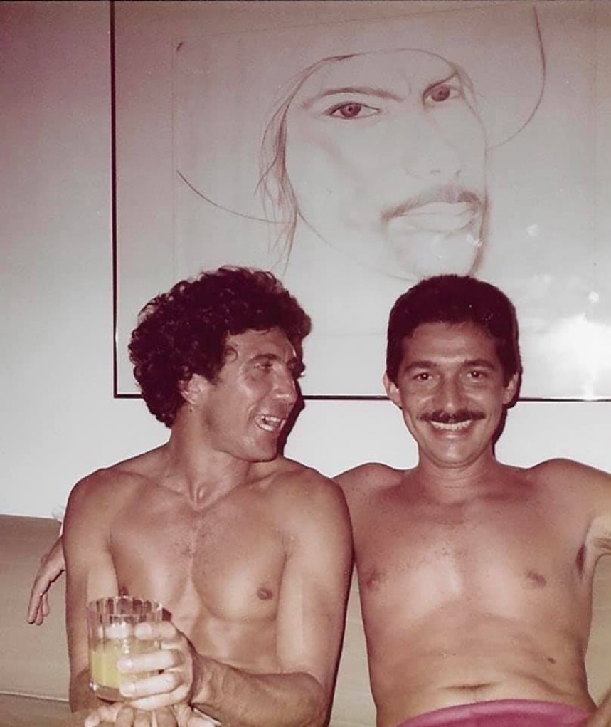 Reinaldo García Ramos junto a Reinaldo Arenas; 16 de julio de 1983