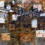 Paralell Shadows, 1995_Silkscreen acrylic and oil on canvas_112x124in, 284,5x315cm