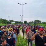 Cubanos en caravanas de migrantes en México