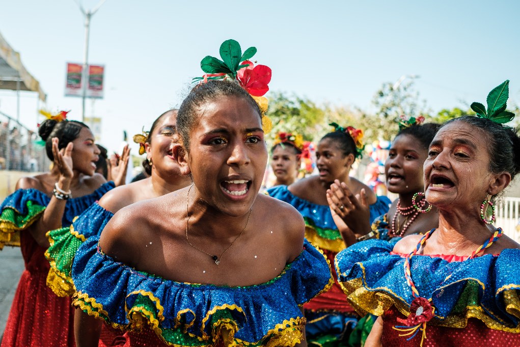 Linda Esperanza Aragón. Carnaval de Barranquilla (Colombia).