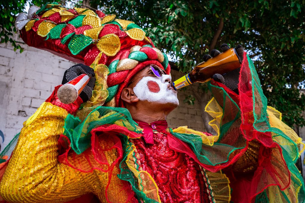 Linda Esperanza Aragón. Carnaval de Barranquilla (Colombia).