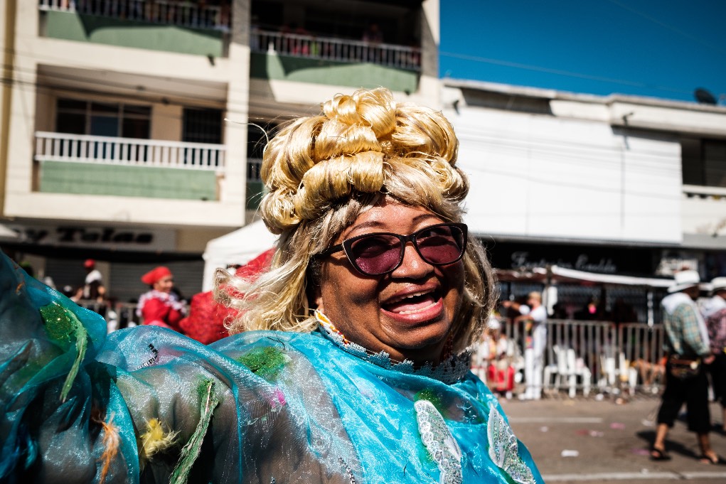 Linda Esperanza Aragón. Carnaval de Barranquilla (Colombia).