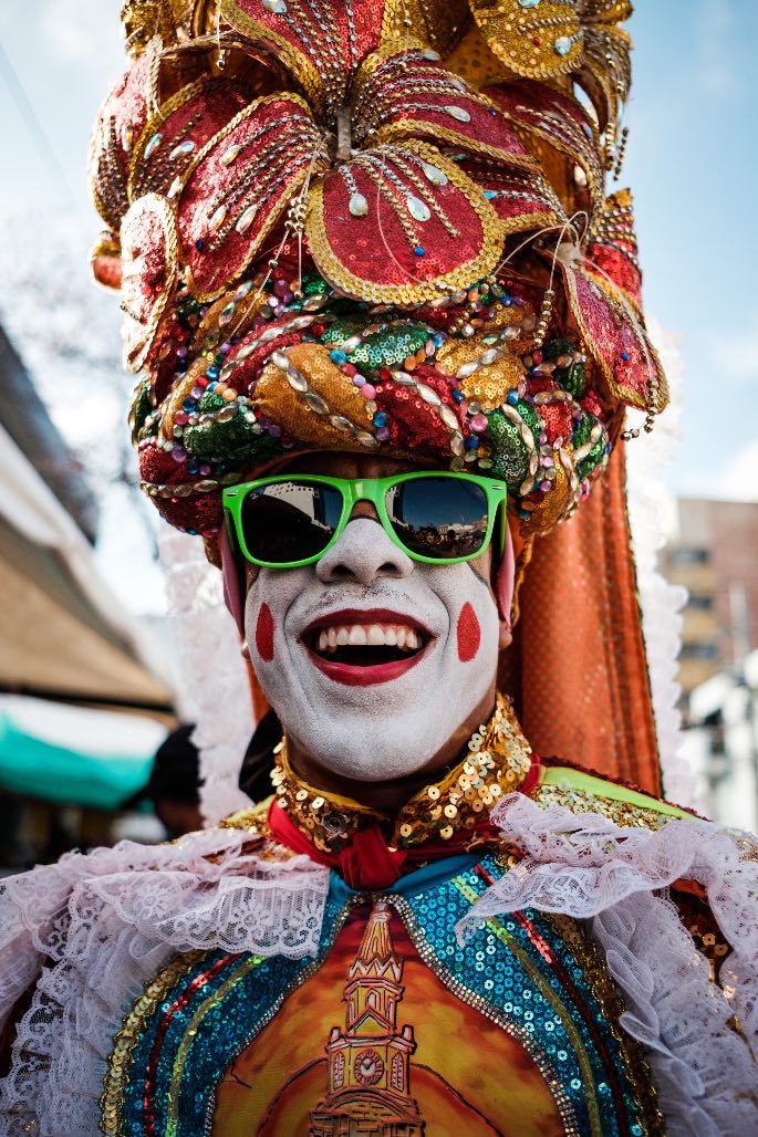 Linda Esperanza Aragón. Carnaval de Barranquilla (Colombia).