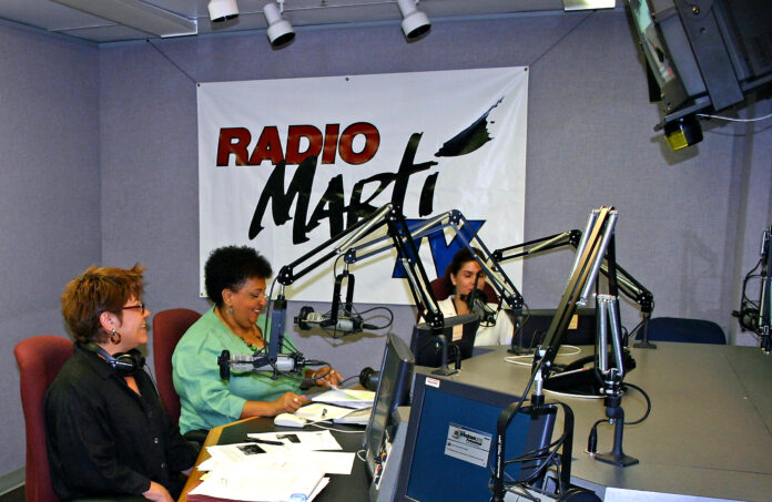 Estudio de grabación de Radio TV Martí / Foto: Wikipedia
