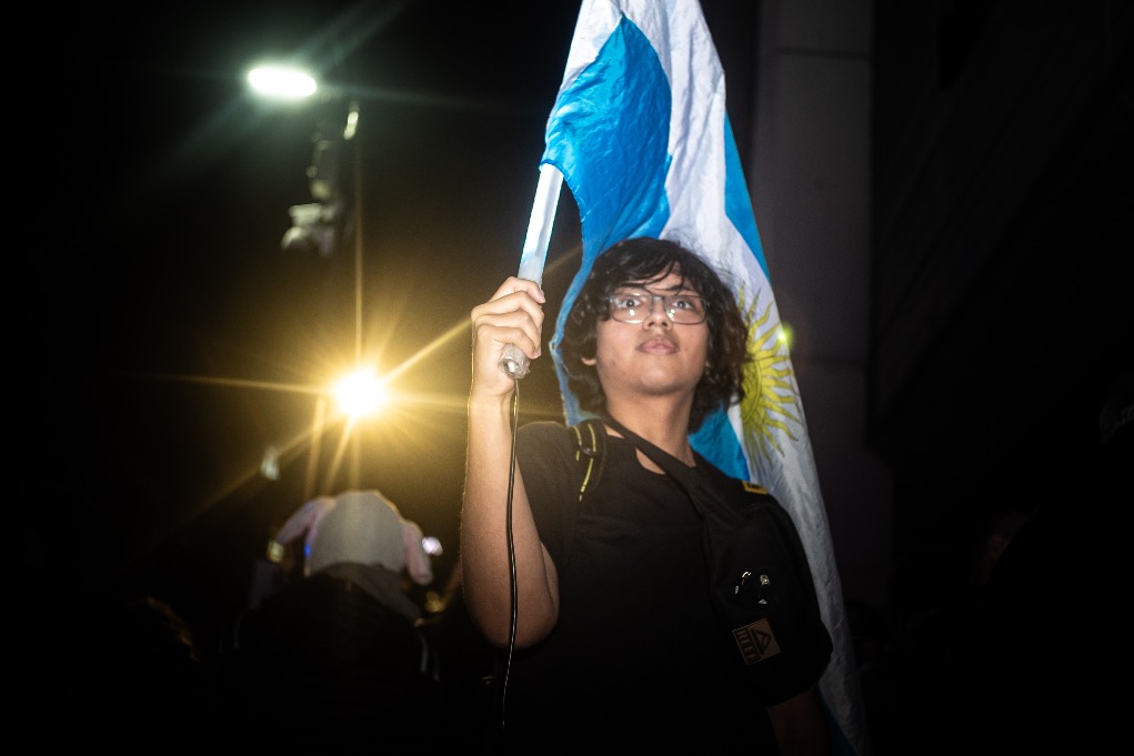 Búnker de La Libertad Avanza en las elecciones legislativas de CABA; mayo, 2025
