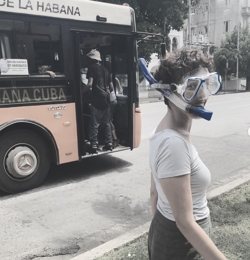 Lola Amores, snorkeling en La Habana