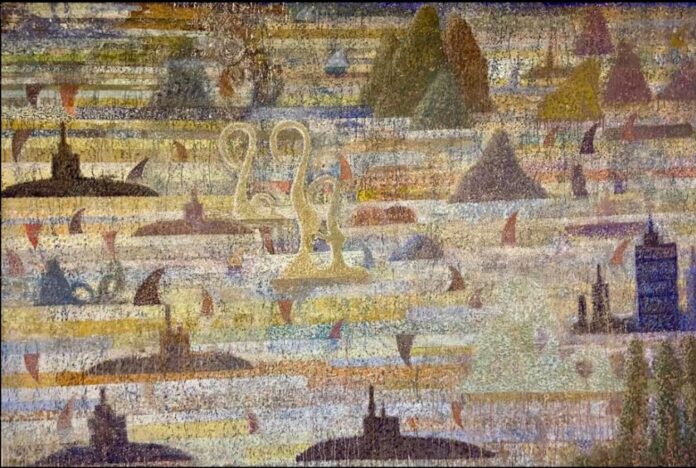 ‘The Day Before’ (2023; acrílico sobre lienzo), obra de Flavio Garciandía