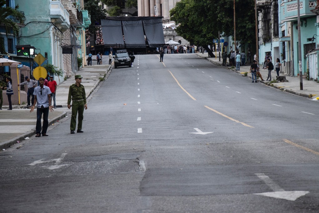 Vía aledaña a la Escalinata de la Universidad de La Habana. Concierto de Silvio Rodríguez; 19 de septiembre de 2025