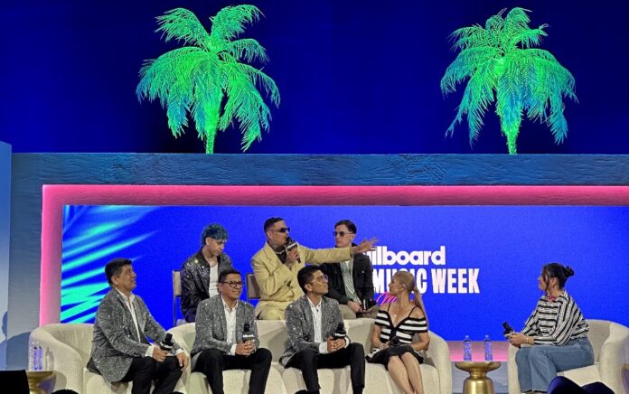 Bebeshito durante la Billboard Latin Music Week 2025, en Miami (22 de octubre de 2025)