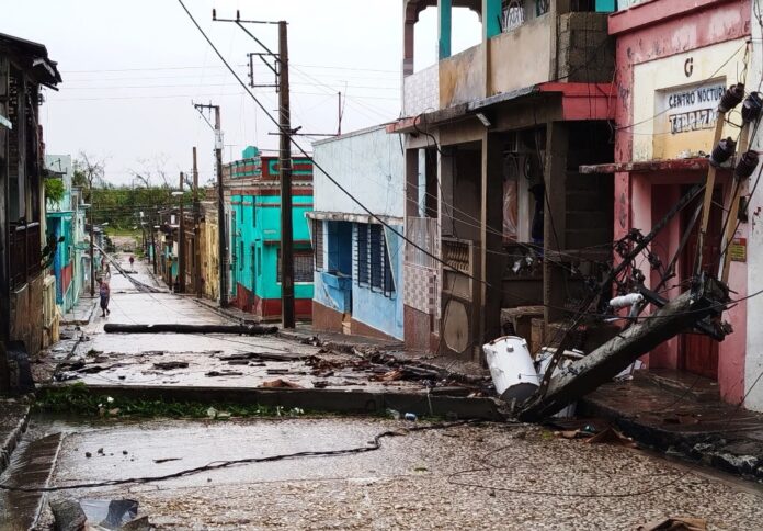 Palma Soriano, en Santiago de Cuba, golpeado por el huracán Melissa (miércoles, 29 de octubre de 2025)
