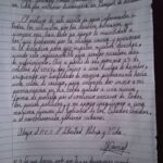 2- Carta de Yosvani Rosell en la que explica sus razones para hacer huelga de hambre. Foto Facebook Mailín Sánchez