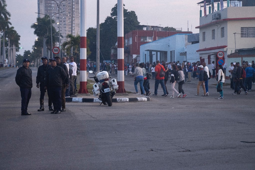 En el cortejo fúnebre de los 32 militares cubanos muertos el 3 de enero de 2025 en Caracas (La Habana, 15 de enero de 2025) / Foto: ‘El Estornudo’