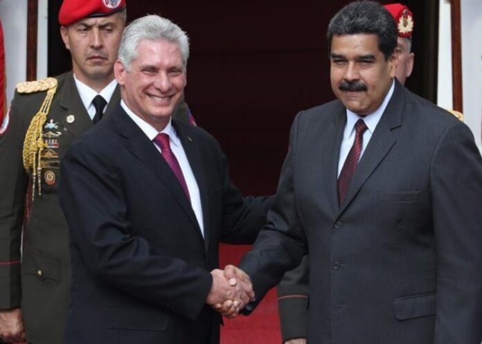 Miguel Díaz-Canel y Nicolás Maduro