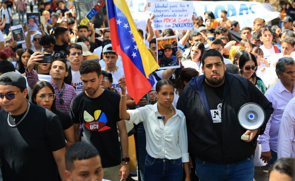 Estudiantes venezolanos en protesta / Foto tomada de Internet