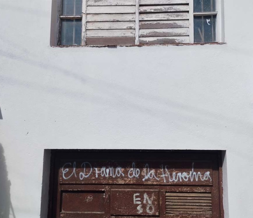 «El Drama de la Heroína», grafiti habanero