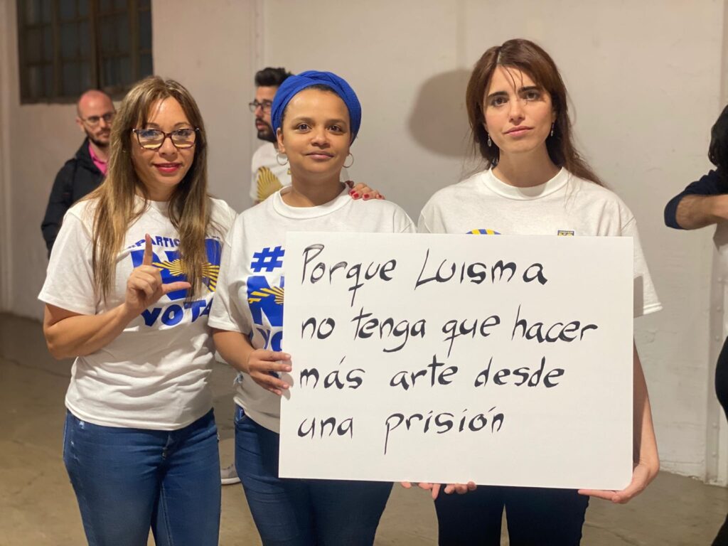 Activistas cubanas Iliana Hernández, Yanelis Núñez y Carolina Barrero / Foto tomada de Facebook