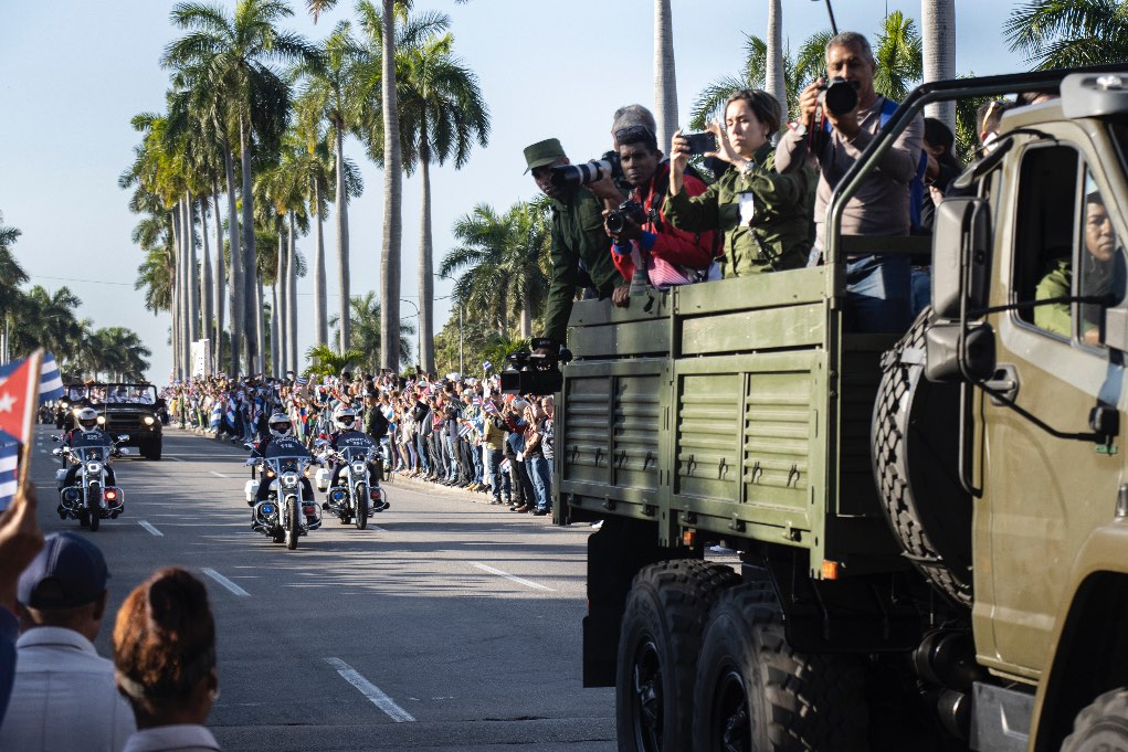 Durante el recibimiento oficial de los 32 cadáveres de militares cubanos ultimados en Caracas. La Habana, enero de 2026