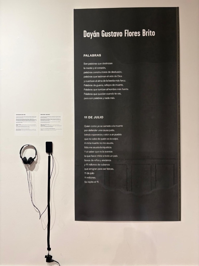 Obras de Dayán Gustavo Flores Brito. Muestra ‘La prisión invisible. Artistas presos en las Américas’; Museo de las Américas, en Washington, DC (29 de abril – 11 de julio de 2026)