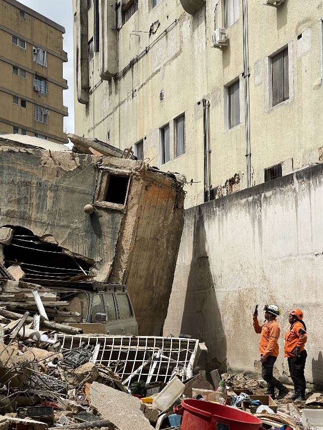 En San Bernardino, parroquia Caracas, tras los sismos del 24 de junio de 2026