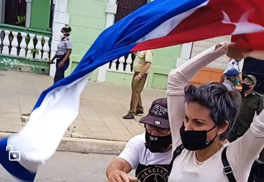 Maylen Díaz Delgado, 11 de julio de 2021. Camagüey, Cuba