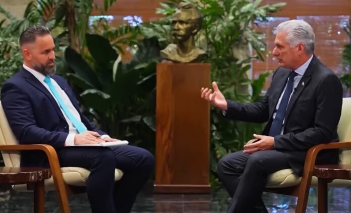 Miguel Díaz-Canel, presidente de Cuba, en entrevista para Russia Today; julio de 2026