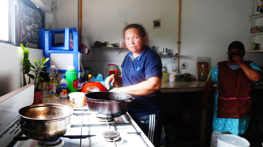 María de Paz en la cocina. La Guaira, Venezuela; junio de 2026