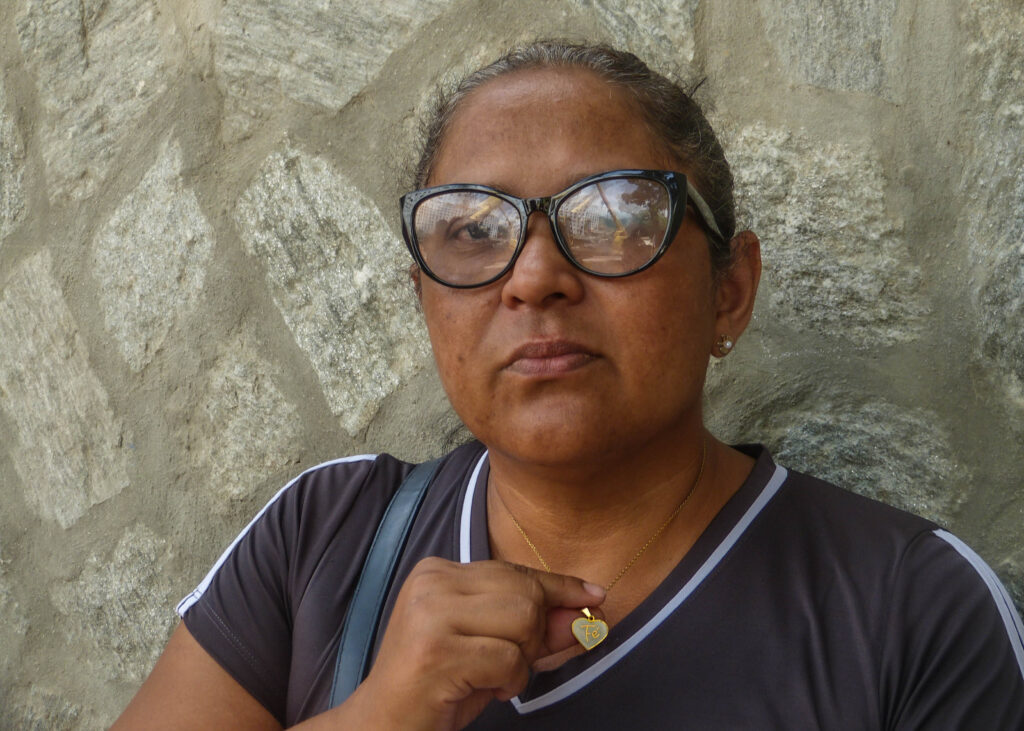 Kelly Oropeza, en La Guaira / Foto: Cortesía